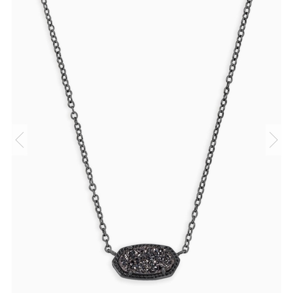 Kendra Scott - Black Drusy Elise Necklace